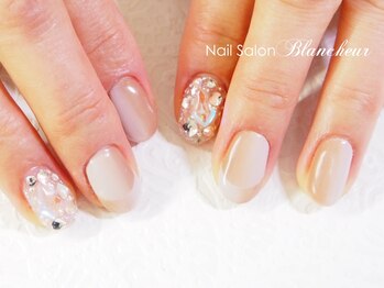 ネイルサロン ブランシュール(Nail Salon Blancheur)/オンブレフレンチ(アート追加)