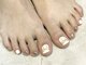 ナッピーネイル(NAPPY NAIL)の写真/【フットワンカラー¥7900~】ハンドネイルが出来ない方にもおすすめ◎フットネイルで季節のオシャレを満喫☆