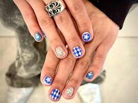 COOLブルーメンズネイル！