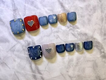 モードデニムネイル　フット
