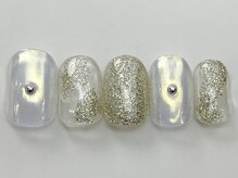 ネイルメゾン 天神店(NAIL MAISON)/オーロラゴールドラメ¥4550