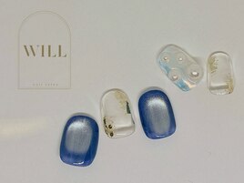 ブルーマグネットネイル