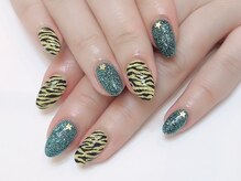 ネイルサロンアンドネイルスクールアートローズ 町田店(Art Rose)/ゼブラネイル