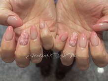 手書きお花ネイル