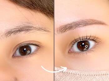 トゥーリ 沖縄市店(Tuuli)の写真/《口コミ★4.86！》まつ毛×眉の同時施術で、ナチュラルな垢抜け目元へ◎メイク時間も短縮！