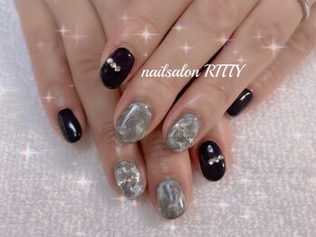 ネイルサロン リッティー(RITTY)/マーブルネイル