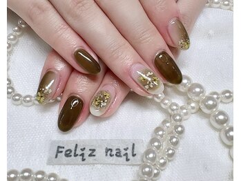 フェリスネイル 池袋店(Feliz Nail)/押し花ネイル
