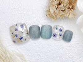 フット押花ネイル　新規10％オフ