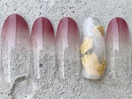 金箔インクピンクグラデ ¥7000