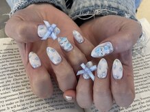 ザ コースト バイ ネオリーブ(The coast by neolive)/手書き薔薇ネイル　担当:sayaka