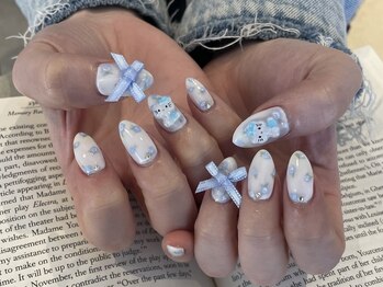 ザ コースト バイ ネオリーブ(The coast by neolive)/手書き薔薇ネイル　担当:sayaka