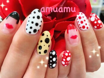 アムアム(amuamu)/草間彌生なネイル♪