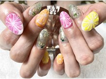 ダブルムーンビューティフル(DOUBLEmoonBeautiful)/可愛いフルーツネイル♪