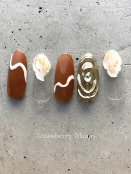 サロンストロベリームーン(Salon Strawberry Moon)/ニュアンスネイル