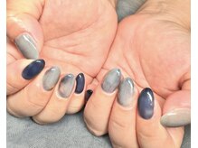 ネイルアンドアイラッシュスタジオ シュシュ(chouchou)/ブルー・ふんわり