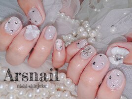 白マグ冬ネイル