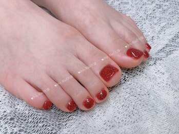 キラキラフラッシュネイル