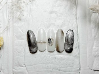 ブリスフルハピネス(Blissful happiness)/定額ネイル(simple)梅雨ver.