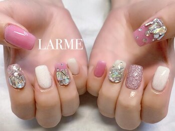 ラルム ネイル サロン(LARME NAIL SALON)の写真/【初回オフ無料】ハンド定額デザイン4980円コース★持込みデザインも各定額デザインコースで可能です♪