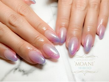 モアニヒロオ 広尾駅前店(MOANI Hiroo)/シアーカラーの塗りかけネイル