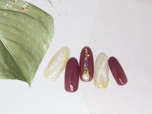 ネイルライフ(NailLife)/大理石柄ネイル