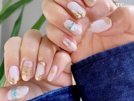 手書き/ターコイズ/ミラー