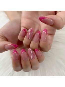 スターリー ラッシュ(Starry Lash)/ビビットピンクフレンチ