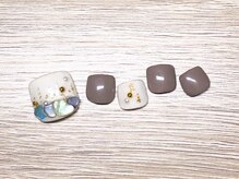 ネイルサロンアンドスクール ミュー(Nail Salon & school mieux)/《FOOTの季節♪》シェルストーン