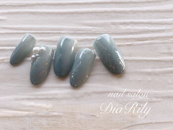 ディアリリー(Dia Rily)/くすみブルーネイル
