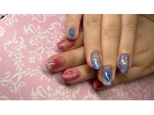 ビューティーエンジェル(Beauty Angel)/フラワーカラーシンメネイル