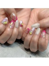 エム(em)/春♪ビジューネイル