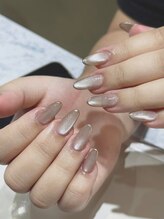 ヘブン ネイル 鶯谷(HEAVEN Nail)/ミラーベージュネイル
