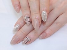 ネイルサロンアンドネイルスクールアートローズ 町田店(Art Rose)/チェック柄ネイル