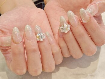 ラルネイル 大宮(Lull. nail)/#ラメグラ＃ビジュー