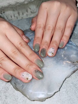 ステムネイル 下北沢(stem nail)/シンプルニュアンス テラゾー