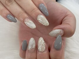 【山崎】大人ニュアンスネイル