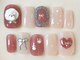 カラ ネイル 中津店(calla nail)の写真/爪を伸ばせない方、小さい爪の方にもぴったりなゆるかわアート☆個性を生かして周りと差がつくデザインに♪