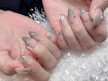 レアネイル 新宿(le'a nail)/グレージュグラデーション