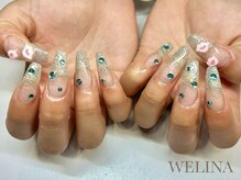 ウェリナ 藤沢(welina)/ラメグラデーション＋パーツ20個