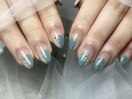 くすみブルー×ニュアンス