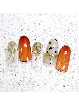 ネイルアンドまつげ リュフェール 五反田(Nail Lufaire)/ダルメシアンネイル