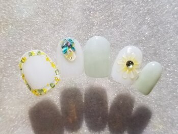 ネイルフロンティア 吉祥寺(NAIL FRONTIER)/ぷっくりお花8980円~