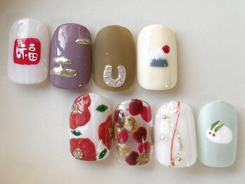 お正月ネイル