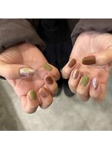 プライベートネイルサロン(private nail salon)/ミラー×ワンカラー