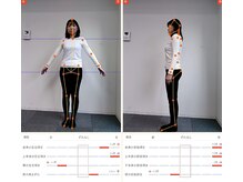 カラダファクトリー 新橋店/AIによる姿勢チェックを実施
