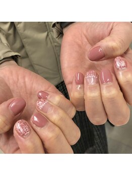 はあとねいる 河内永和店/大人気ツイードネイル