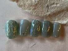 アイネイルズ 梅田店(I nails)/うるうるミラーシルバー