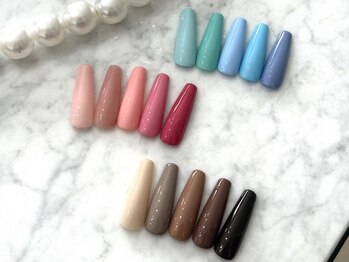 ネイルアンドビューティー ネオン 天神店(Nail&Beauty NEON)の写真/スカルプはNEONにお任せ♪何度でも同価格☆シンプルストーンアート2本付¥8500/スカルプ10本アート¥12000