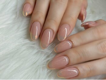 ネイルアンドアイラッシュスタジオ シュシュ(chouchou)/ミラーフレンチ春夏秋冬