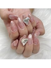 レディスペネイル ノマエ 名駅店(Redispe nail nomae)/ラメグラハート♪